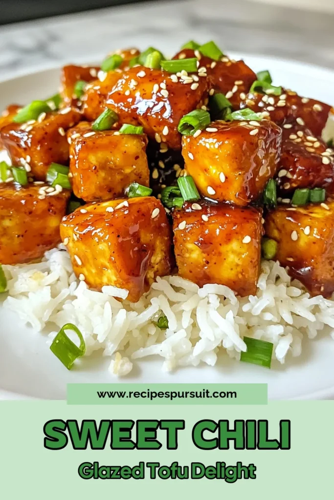 Indulge in this delicious sweet chili glazed tofu recipe that combines simple flavors for a mouthwatering meal. Perfect for vegan diets, this easy tofu dish features crispy tofu cubes coated in a savory, sweet sauce. Serve it over jasmine rice for a satisfying plate that’s Asian-inspired and full of flavor. Try this sweet chili glazed tofu today and elevate your dinner game! Don’t forget to save! #CrispyTofuRecipes #EasyTofuDishes #VeganTofuRecipe #AsianInspiredTofu