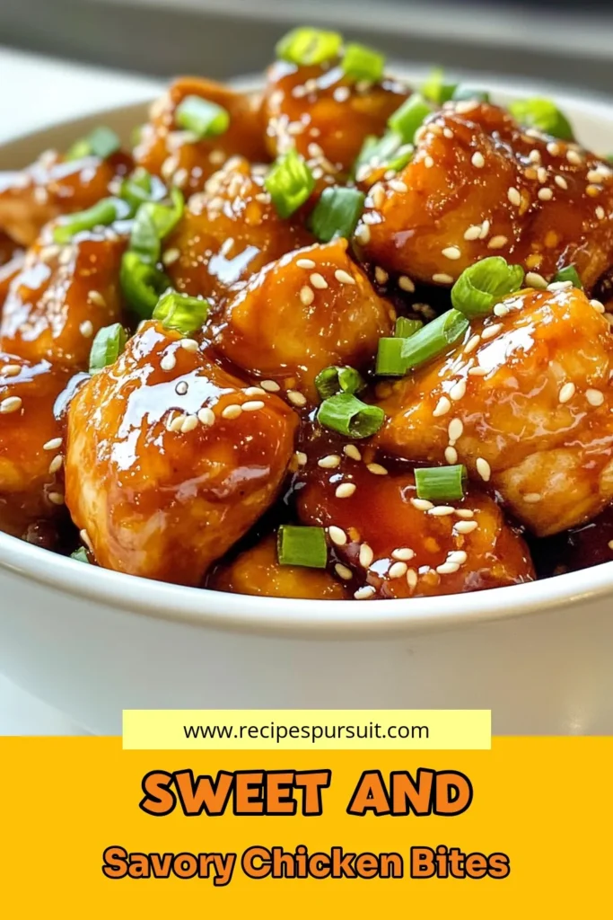 Craving a quick dinner? Try this Easy Chicken Bites Recipe featuring Honey Garlic Chicken Bites that are packed with flavor! Perfect for busy weeknights, this Asian Chicken Recipes dish uses tender chicken marinated in a delicious garlic honey sauce. In just 20 minutes, you can whip up a satisfying meal that will impress your family. Save this recipe for your next dinner! #HoneyGarlicChicken #QuickDinnerIdeas #AsianChickenRecipes #GarlicHoneyChickenBites