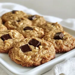 - 2 ripe bananas - 1 cup natural peanut butter - 1/2 cup rolled oats First, let's talk about the essential ingredients. Ripe bananas are key. Their natural sweetness adds flavor and moisture. I use about two bananas, mashed well. It gives the cookies a nice, soft texture. Next, grab one cup of natural peanut butter. This ingredient is rich in protein and healthy fats. It binds everything together and adds a nutty taste. Lastly, use half a cup of rolled oats. Oats give the cookies a hearty feel and a bit of chew. - 1/4 cup honey or maple syrup - 1/4 cup dark chocolate chips - 1/4 cup chopped walnuts or almonds Now, let’s explore optional ingredients. You can add a quarter cup of honey or maple syrup for extra sweetness. This is not a must but can enhance the flavor. Dark chocolate chips, also a quarter cup, can make your cookies a treat. They melt slightly and provide a rich taste. If you like crunch, add a quarter cup of chopped nuts. Walnuts or almonds work well. They give texture and a nutty flavor. - 1/2 teaspoon vanilla extract - 1/2 teaspoon baking soda - 1/4 teaspoon salt Finally, we have pantry staples. You’ll need half a teaspoon of vanilla extract. This adds warmth and depth to the cookies. Next, include half a teaspoon of baking soda. It helps the cookies rise and become fluffy. Lastly, a quarter teaspoon of salt brings out the other flavors. Even a little salt can make a big difference in taste. With these ingredients, you are set to make delicious peanut butter banana breakfast cookies. Enjoy the process! - Preheat the oven to 350°F (175°C). - Line a baking sheet with parchment paper. This helps keep cookies from sticking. - In a large bowl, mash the ripe bananas until smooth. You want no lumps. - Add the peanut butter, honey or maple syrup, and vanilla extract. Mix well until combined. - In a separate bowl, mix the rolled oats, baking soda, and salt. This keeps the baking soda even. - Stir the dry mix into the wet mixture until just combined. Do not overmix. - If you want, fold in dark chocolate chips and chopped nuts for crunch. - Use a tablespoon to scoop generous amounts of dough onto the baking sheet. - Flatten each cookie slightly with your hand to help them bake evenly. - Bake in the preheated oven for 10-12 minutes. Watch for golden brown edges. This simple process gives you tasty, healthy cookies in no time. Enjoy them fresh! To make your cookies truly delicious, use overripe bananas. They bring out the best sweetness. The riper the banana, the sweeter your cookies will taste. You can also play around with baking times. If you want a chewy texture, take them out sooner. For a crunchy bite, let them bake a bit longer. Make your cookies look great by adding extra chocolate chips or banana slices on top. This adds color and makes them more inviting. Pair them with a hot cup of coffee or a glass of milk. This combination makes a quick and complete breakfast. One common mistake is overmixing the dough. This can make your cookies tough. Mix just enough to combine the ingredients. Another mistake is not preheating the oven properly. Always preheat your oven to ensure even baking. This small step makes a big difference in the final result. {{image_2}} You can make these cookies nut-free. Just swap out the peanut butter. Use sunbutter or almond butter instead. These options keep the cookies tasty and creamy. They also work well for those with nut allergies. To boost flavor, add spices. A sprinkle of cinnamon or nutmeg makes these cookies even better. You can also throw in dried fruits like raisins or cranberries. Seeds, like chia or flax, add crunch and nutrition. These simple changes make each bite special. Making gluten-free cookies is easy! Just use gluten-free oats. You can also use a certified gluten-free flour blend. This way, everyone can enjoy these breakfast treats. The taste stays the same, and you keep the chewy texture. To keep your cookies fresh, store them in an airtight container. Place them at room temperature. This way, they stay soft and tasty. If you like, you can also add a slice of bread to keep the cookies moist. The bread will absorb excess air, keeping your cookies chewy. If you want to make cookies ahead of time, freezing is a great choice. First, let the cookies cool completely. Then, place them in a freezer-safe bag. You can also wrap them in plastic wrap before placing them in the bag. When you're ready to eat, take out the cookies and let them thaw at room temperature. For a warm treat, pop them in the microwave for about 10-15 seconds. When stored correctly, these cookies last about one week at room temperature. If you freeze them, they can last up to three months. Make sure to check for any signs of freezer burn. This way, you can enjoy your peanut butter banana breakfast cookies anytime! Yes, you can! Honey works well, but other sweeteners are just as good. Agave syrup is a great choice. It has a similar texture and sweetness. You can also use date syrup, which adds a rich, caramel flavor. Both options are easy to find and will keep your cookies sweet. Absolutely! To make these cookies vegan, swap out the honey for maple syrup. Use a natural peanut butter without added sugar. This way, you keep the taste and texture while making them plant-based. Just check that your chocolate chips are dairy-free, too. Look for the edges of the cookies to turn golden brown. They should feel firm to the touch but still soft in the center. If you press lightly, they should spring back. This means they are ready to come out of the oven. Yes, oats add texture but can be replaced. You can use almond flour or ground flaxseed instead. Both options will help bind the ingredients together. Just remember, the cookies might be a bit different in texture but still taste great! You now have a simple and tasty cookie recipe. You learned about key ingredients like bananas and peanut butter. Optional add-ins like chocolate chips and nuts can enhance flavor. Following the step-by-step guide ensures success every time. Remember to avoid common mistakes, like overmixing the dough. You can also store your cookies for later enjoyment. Experiment with flavors and adapt the recipe to your tastes. Enjoy making and sharing these delicious cookies!