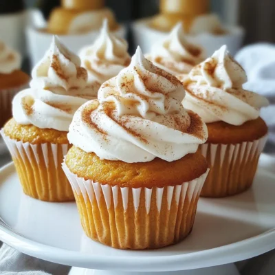 Pumpkin Spice Latte Cupcakes Delightful Fall Treat