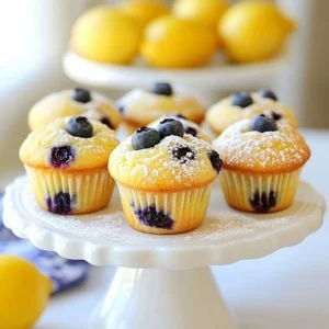 To make these muffins, gather these items: - 1 cup plain Greek yogurt - 2 large eggs - 1/2 cup granulated sugar - 1/4 cup honey - 1/4 cup vegetable oil - Zest of 1 lemon - 2 tablespoons fresh lemon juice - 1 teaspoon vanilla extract - 1 1/2 cups all-purpose flour - 1 teaspoon baking powder - 1 teaspoon baking soda - 1/2 teaspoon salt - 1 cup fresh blueberries (or frozen, if not in season) If you need to make some swaps, here are a few ideas: - Greek yogurt can be replaced with regular yogurt. - Granulated sugar can switch to brown sugar for a deeper flavor. - Honey can be substituted with maple syrup for a different sweetness. - Vegetable oil can be replaced with melted coconut oil or applesauce. - All-purpose flour can be swapped with whole wheat flour or gluten-free flour. Each muffin has about: - Calories: 150 - Total fat: 5g - Saturated fat: 1g - Cholesterol: 30mg - Sodium: 150mg - Carbohydrates: 23g - Fiber: 1g - Sugar: 8g - Protein: 4g This information helps you enjoy your muffins while staying aware of their nutritional value. Enjoy baking! {{ingredient_image_1}} First, set your oven to 350&deg;F (175&deg;C). This temperature is perfect for baking. Next, grab a muffin tin. You can line it with paper liners or spray it with cooking spray. This step helps prevent sticking. It also makes clean-up easy. In a large bowl, combine the Greek yogurt, eggs, granulated sugar, and honey. Add the vegetable oil, lemon zest, lemon juice, and vanilla extract. Whisk these ingredients together until they blend well. This mixture gives your muffins moisture and flavor. In another bowl, sift together the all-purpose flour, baking powder, baking soda, and salt. This step breaks up any lumps and aerates the flour. It ensures your muffins rise nicely and have the right texture. Now, slowly add the dry ingredients to the wet mixture. Use a spatula or wooden spoon to stir just until combined. Do not overmix the batter. A few lumps are okay. This helps keep your muffins light and fluffy. Gently fold in the blueberries using your spatula. Be careful not to squish them. You want whole blueberries in your muffins for bursts of flavor. This step adds a beautiful touch to your muffins. Spoon the batter into the muffin tin until each cup is about two-thirds full. Place the tin in the preheated oven. Bake for 18-22 minutes. Check if they are done by inserting a toothpick in the center. If it comes out clean, your muffins are ready. To get that perfect muffin texture, start with fresh ingredients. Use room temperature eggs and yogurt. This helps the batter mix well and rise nicely. Mix the wet and dry ingredients until just combined. Overmixing can make your muffins tough. Aim for a few lumps in the batter. This keeps your muffins light and fluffy. When adding blueberries, be gentle. Use a spatula to fold them in. Stir slowly and watch for broken berries. If you want to avoid this, coat the blueberries in flour before folding. This helps them stay whole and evenly spread in the batter. Remember to save some for the top. This adds a nice touch when baking. If your muffins sink, it may be from too much mixing or too little baking time. Always check with a toothpick. If it comes out wet, bake a bit longer. For dry muffins, try using more yogurt or oil next time. If you notice uneven tops, make sure you fill each muffin cup evenly. This ensures they all bake at the same rate. Pro Tips Use Room Temperature Ingredients: Make sure your eggs and yogurt are at room temperature for a smoother batter and better rise. Don&rsquo;t Overmix: Mix the batter until just combined. Overmixing can lead to dense muffins. Choose the Right Blueberries: Fresh blueberries are ideal, but if using frozen, do not thaw them to prevent excess moisture in the batter. Check for Doneness: Insert a toothpick into the center of a muffin; it should come out clean or with a few moist crumbs. {{image_2}} You can change the fruit in your muffins for fun. Try using strawberries or raspberries. These fruits add their own unique taste. Just chop them into small pieces. Mix them in the same way as blueberries. This keeps the muffins yummy and colorful. You can even mix in different fruits for a fruity surprise. Want gluten-free muffins? It&rsquo;s easy! Swap the all-purpose flour with a gluten-free blend. Many brands offer a mix that works well. Make sure it has xanthan gum for the right texture. Follow the same steps in the recipe. Your muffins will be soft and tasty, just like the original. If you want to cut sugar, use other sweeteners. You can swap granulated sugar for coconut sugar. It has a lower glycemic index. Honey can be reduced if you use maple syrup. Just remember, these sweeteners may change the taste a bit. Experiment to see what you like best! To keep your lemon blueberry yogurt muffins fresh, store them in an airtight container. Place a paper towel at the bottom to absorb moisture. This helps prevent sogginess. You can keep them at room temperature for up to three days. If you want them to last longer, consider refrigerating them. Freezing these muffins is easy. First, let them cool completely. Then, wrap each muffin tightly in plastic wrap. Place them in a freezer bag or a container. Label the bag with the date. They can stay fresh in the freezer for up to three months. When you're ready to eat, just thaw them at room temperature or warm them in the microwave for a few seconds. Lemon blueberry yogurt muffins can stay fresh for about three days at room temperature. If you store them in the fridge, they might last up to a week. For the best flavor, enjoy them within a few days of baking. Yes, you can use frozen blueberries. They work well in this recipe. Just remember to add them straight from the freezer. Do not thaw them, as this keeps them from getting mushy. Frozen blueberries may tint your batter blue, but they still taste great. To check if the muffins are done, use a toothpick. Insert it into the center of a muffin. If it comes out clean or with just a few crumbs, the muffins are ready. Baking usually takes 18 to 22 minutes at 350&deg;F (175&deg;C). Keep an eye on them after 18 minutes. These muffins pair well with many items. You can serve them with butter or cream cheese for a rich touch. A side of fresh fruit or yogurt adds a nice balance. They also taste great with a cup of tea or coffee, making them perfect for breakfast or a snack. Lemon blueberry yogurt muffins bring fresh flavors and easy steps to your kitchen. We covered key ingredients, mixing, and baking, along with tips for the perfect texture. Explore tasty variations and storage methods to keep your muffins fresh. Enjoy them warm or freeze them for later. These muffins are a great treat and perfect for sharing. Have fun baking and enjoy your tasty creations!