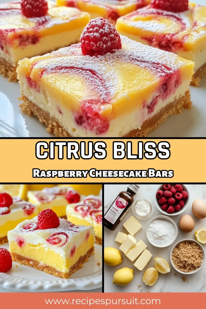 Indulge in these delicious Raspberry Lemonade Cheesecake Bars, the perfect no-bake cheesecake bars that combine tart raspberries with zesty lemon flavor. This easy cheesecake bars recipe is a delightful cream cheese dessert bar that will impress your guests. Ideal for warm weather or special occasions, these lemon raspberry desserts are a must-try! Save this recipe now to enjoy a refreshing treat! #RaspberryLemonadeCheesecakeBars #EasyCheesecakeBarsRecipe #NoBakeCheesecakeBars #CreamCheeseDessertBars