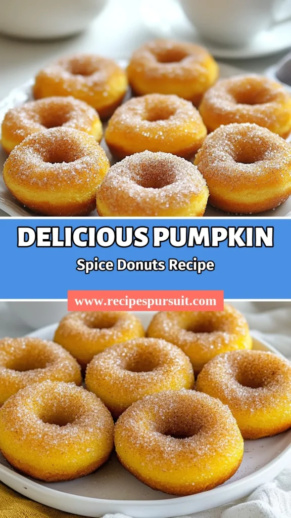 Indulge in the flavors of fall with these irresistible cinnamon sugar pumpkin donuts! This easy donut recipe combines moist, homemade pumpkin donuts with a sweet cinnamon sugar coating, making it a perfect addition to your fall baking recipes. Discover this delightful pumpkin donuts recipe that's sure to impress. Save this must-try treat for cozy autumn mornings! #CinnamonSugarDonuts #PumpkinDonutsRecipe #FallBakingRecipes #EasyDonutRecipe