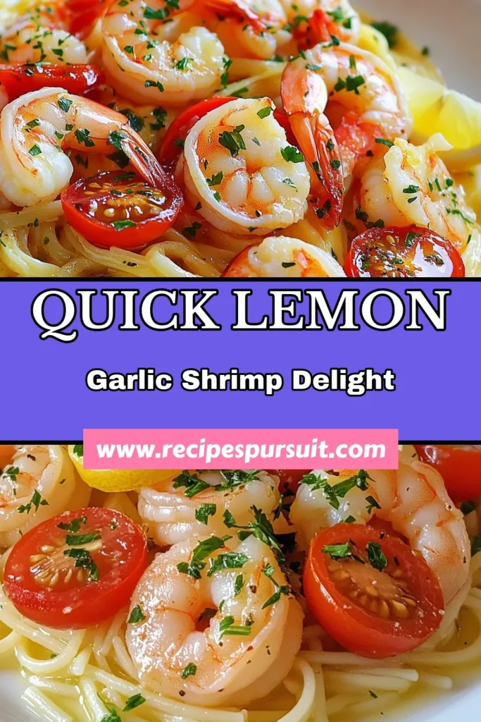 Discover the delectable flavors of Lemon Garlic Shrimp Scampi with this easy shrimp scampi recipe! Perfect for busy weeknights, this shrimp scampi with linguine brings together succulent shrimp, garlic, and zesty lemon for a satisfying meal. Impress your family with this garlic butter shrimp recipe that's not only quick to make but also delicious. Save and try this vibrant dish today! #ShrimpScampi #EasyShrimpPasta #PastaRecipe #SeafoodLovers