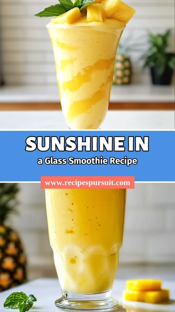 Indulge in this refreshing tropical smoothie recipe featuring a delicious pineapple smoothie made with fresh pineapple chunks, ripe banana, and creamy coconut milk. This healthy smoothie recipe is elevated with Greek yogurt, making it a nutritious and satisfying option. Perfect for breakfast or a snack, this coconut milk smoothie will transport you to paradise! Try it today! #TropicalSmoothie #HealthySmoothies #PineappleSmoothie #GreekYogurtSmoothie
