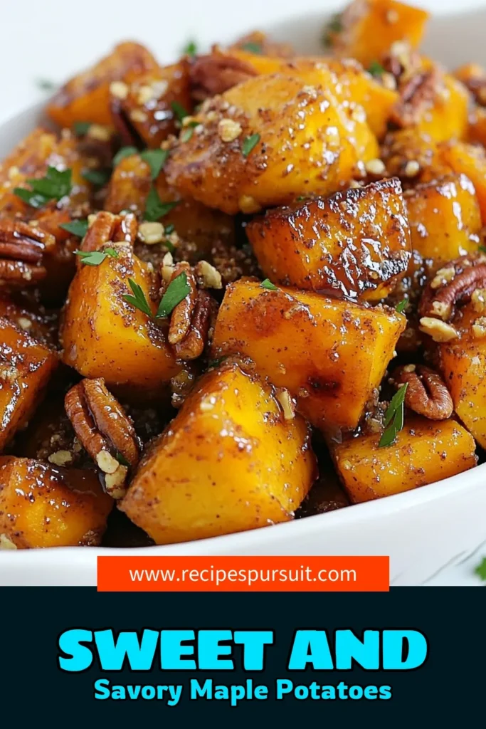 Elevate your meals with these delicious Maple Cinnamon Sweet Potatoes, a healthy sweet potato side dish that's perfect for any occasion. This easy sweet potato recipe features roasted sweet potatoes drizzled with maple syrup for a delightful caramelized flavor. Perfect for family dinners or holiday feasts! Save this roasted sweet potato recipe now and enjoy the sweet and savory goodness with maple syrup roasted vegetables. #SweetPotatoRecipes #HealthySides #RoastedVegetables #EasyRecipes
