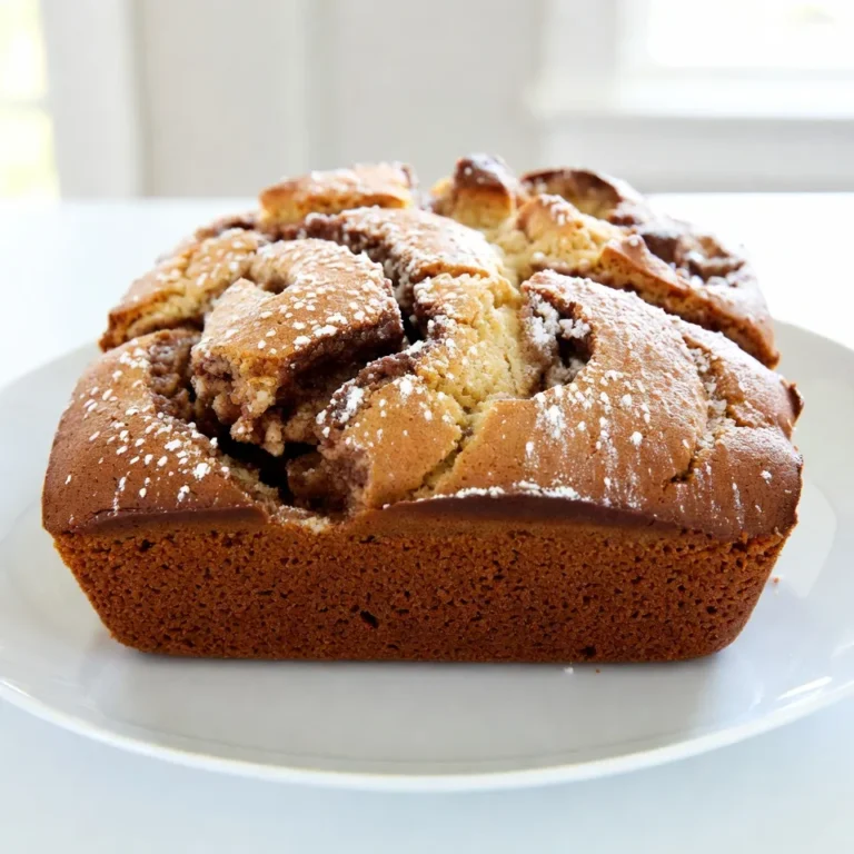 To make a soft and delightful cinnamon swirl coffee cake, gather these main ingredients: - 2 cups all-purpose flour - 1 cup granulated sugar - 1/2 cup unsalted butter, softened - 1 cup whole milk - 2 large eggs - 2 teaspoons baking powder - 1 teaspoon vanilla extract - 1 teaspoon ground cinnamon - 1/2 teaspoon salt These ingredients create a rich, moist cake that is perfect for any time of day. For the delicious cinnamon swirl filling, you will need: - 1/2 cup brown sugar, packed - 2 tablespoons ground cinnamon - 1/4 cup chopped walnuts or pecans (optional) This filling adds a sweet, warm flavor that makes each bite special. Sometimes, you may need to swap out ingredients. Here are some easy substitutes: - Use coconut oil instead of unsalted butter for a dairy-free option. - Almond milk or oat milk works well in place of whole milk. - For eggs, you can use flaxseed meal mixed with water or applesauce. These substitutes allow you to enjoy this cake while meeting dietary needs. {{ingredient_image_1}} First, gather your ingredients. You need flour, sugar, butter, milk, eggs, baking powder, vanilla, cinnamon, and salt. For the filling, you will use brown sugar, cinnamon, and nuts if you like. Preheat your oven to 350°F (175°C). Grease and flour a 9x13 inch pan or line it with parchment paper. 1. In a large bowl, cream the softened butter and sugar. Use an electric mixer until it looks light and fluffy. 2. Add the eggs one at a time. Mix well after each egg. Then add the vanilla extract. 3. In another bowl, whisk together flour, baking powder, cinnamon, and salt. Slowly add this to the wet mix, alternating with milk. Mix until just combined. 4. In a small bowl, mix brown sugar, cinnamon, and nuts for the swirl filling. 5. Pour half of the batter into the prepared pan. Spread it evenly. Sprinkle half of the cinnamon-sugar mix on top. 6. Pour the rest of the batter over this swirl. Smooth it out and sprinkle the last of the cinnamon-sugar mix on top. 7. Take a knife or skewer and gently swirl through the batter. Make sure not to overmix. 8. Bake for 35-40 minutes. Check with a toothpick; it should come out clean. 9. Let the cake cool in the pan for 10 minutes. Then, move it to a wire rack to cool completely. For soft coffee cake, do not overmix the batter. Mix until just combined to keep it fluffy. Use fresh ingredients, like eggs and milk, for the best taste. Make sure your butter is softened, not melted, for the right texture. If you want a lighter cake, use room-temperature eggs. This helps the batter rise nicely. To get the best coffee cake, follow these tips: - Use room temperature ingredients. This helps the batter mix well. - Don’t overmix the batter. Just mix until combined for a soft cake. - Test for doneness. A toothpick should come out clean. - Cool properly. Let it cool in the pan for 10 minutes first. You can change the flavors of your coffee cake easily: - Add nuts. Chopped walnuts or pecans give a nice crunch. - Try different spices. Nutmeg or ginger can add a warm touch. - Use flavored extracts. Almond or maple extract can change the taste. - Mix in fruits. Blueberries or apples can add a fresh twist. Using the right tools makes baking easier: - Mixing bowls. Have both large and medium bowls for mixing. - Electric mixer. This helps cream butter and sugar well. - 9x13 inch baking pan. Use this to bake your coffee cake evenly. - Parchment paper. Line the pan for easy cake removal. - Cooling rack. This helps the cake cool evenly after baking. Pro Tips Use Room Temperature Ingredients: Make sure your butter and eggs are at room temperature for better mixing and a fluffier cake. Don’t Overmix the Batter: Mix until just combined to keep your cake light and airy; overmixing can lead to a dense texture. Check for Doneness: Insert a toothpick in the center; if it comes out clean, your cake is ready. Keep an eye on it to avoid overbaking. Add a Glaze: For an extra touch, drizzle a simple glaze made from powdered sugar and milk over the cooled cake for added sweetness. {{image_2}} You can make a gluten-free version of this cake easily. Use gluten-free all-purpose flour instead of regular flour. Many brands offer blends that work just like regular flour. You may need to add a bit of xanthan gum for better texture. This helps the cake rise and stay together. To make a vegan cinnamon swirl coffee cake, swap the eggs with flaxseed meal. Mix one tablespoon of flaxseed meal with three tablespoons of water. Let it sit for five minutes until it thickens. Replace the butter with coconut oil or vegan butter. Use almond milk or any plant milk in place of whole milk. This way, you keep all the taste while making it plant-based. If you want a nut-free cake, simply leave out the walnuts or pecans. You can also add chocolate chips for a sweet twist. Try adding a splash of orange juice or zest for a fresh flavor. Another great idea is to mix in apples or blueberries. These fruits add moisture and a burst of flavor. Each variation keeps the cake soft and delightful! To keep your leftover coffee cake fresh, wrap it well. Use plastic wrap or aluminum foil. Place it in an airtight container. Store it at room temperature for up to three days. If you want it to last longer, refrigerate it. The cold will help it stay good for about a week. You can freeze the coffee cake for future treats. First, let it cool completely. Then, cut it into slices. Wrap each slice in plastic wrap, then in foil. Place the slices in a freezer bag. Make sure to remove as much air as possible. You can freeze it for up to three months. When you are ready to eat it, just thaw it in the fridge overnight. Reheat your coffee cake for a warm treat. Preheat your oven to 350°F (175°C). Place the slices on a baking sheet. Cover them with foil to keep them moist. Heat for about 10-15 minutes. You can also use a microwave. Heat one slice at a time for 20-30 seconds. Enjoy your coffee cake warm for the best taste! Coffee cake is less sweet than regular cake. It is soft and has a crumbly texture. You often serve it with coffee or tea. Regular cake usually has frosting or icing. Coffee cakes focus on flavor and texture. They often include spices like cinnamon and nutmeg. This makes them perfect for breakfast or brunch. Yes, you can use other flours. Whole wheat flour is a good choice for a nutty taste. Almond flour can work too, but it may change the texture. If you use gluten-free flour, make sure it has a good blend. This helps keep the cake soft and fluffy. You can enhance the flavor by adding more spices. Try nutmeg or cardamom for a twist. You can also mix in fruit, like blueberries or apples. Adding a splash of almond extract gives a nice touch. For a richer flavor, use brown butter instead of regular butter. You can find pre-made cinnamon swirl coffee cake at local bakeries or grocery stores. Many stores have a bakery section with fresh treats. You can also check online for delivery options. Some brands offer it frozen, which is great for later. Always read labels to find the best quality. Cinnamon swirl coffee cake is a delightful treat to enjoy any time. We covered its main ingredients, filling options, and useful substitutions. I shared step-by-step instructions for perfect baking and tips for great texture. You learned about variations, such as gluten-free and vegan options, along with proper storage methods. In the end, this cake is versatile and easy to make. Experiment with flavors and enjoy every slice!