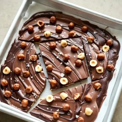 Chocolate Hazelnut Bark Simple and Tasty Treat