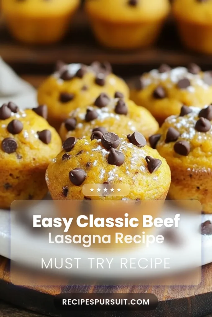 Indulge in the warm flavors of fall with these delicious Chocolate Chip Pumpkin Muffins! This easy pumpkin muffins recipe combines canned pumpkin puree, chocolate chips, and fall spices, making it a perfect addition to your fall baking recipes collection. Enjoy a guilt-free treat with healthy muffin recipes that satisfy your sweet cravings. Bake a batch today and fill your kitchen with irresistible aromas! Save this recipe for your next baking adventure! #ChocolateChipPumpkinMuffins #FallBakingRecipes #PumpkinSpiceChocolateMuffins #HealthyMuffinRecipes