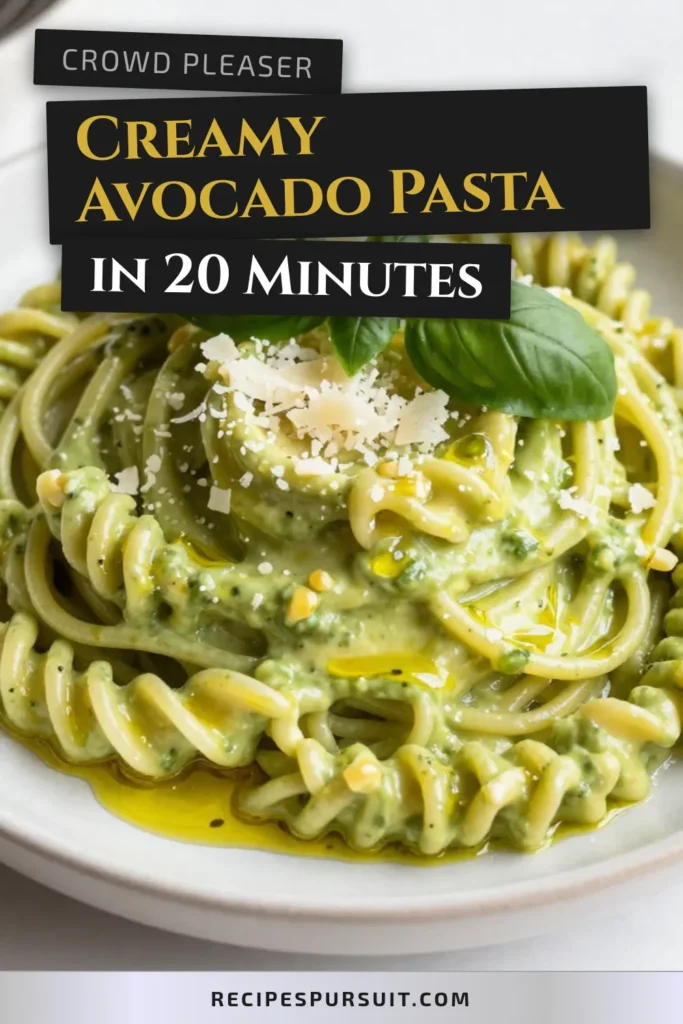 Discover the ultimate creamy avocado pasta recipe that's not just delicious but also vegan and easy to make! This healthy pasta dish brings together ripe avocados, garlic, and fresh basil to create a mouth-watering avocado pasta sauce. Perfect for a quick meal, this creamy delight is sure to impress. Try it tonight and indulge in a guilt-free treat. Save this recipe for later! #CreamyAvocadoPasta #VeganAvocadoPasta #HealthyPastaDishes #EasyAvocadoPasta