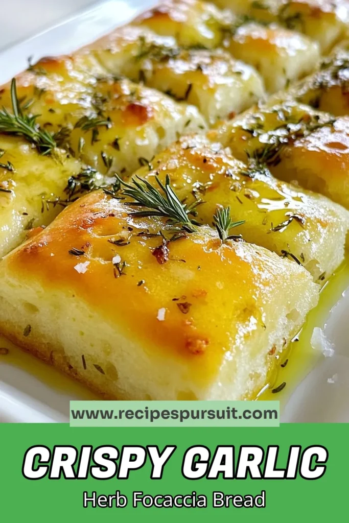 Discover the delightful Garlic Herb Focaccia Recipe that will elevate your baking game! This easy focaccia bread is perfect for beginners and delivers a warm, homemade garlic focaccia bread bursting with flavor. With aromatic herbs and a crispy crust, it's great for sandwiches or as a side. Try this Italian herb bread recipe today and impress your friends and family! Save this recipe for your next baking adventure! #FocacciaBread #BakingRecipes #HomemadeBread #ItalianRecipes