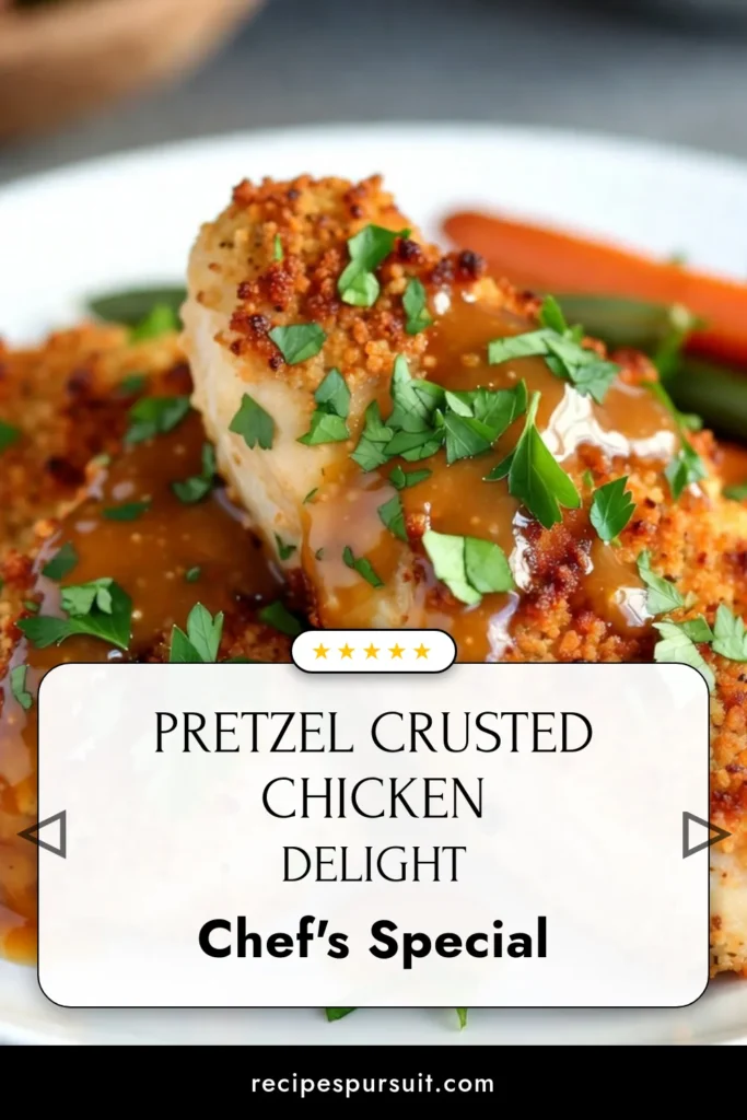 Indulge in this Pretzel Crusted Honey Mustard Chicken, the ultimate Easy Chicken Dinner! This Baked Pretzel Chicken features a crunchy chicken coating that&rsquo;s both delicious and satisfying. Perfectly marinated in a sweet honey mustard blend, it&rsquo;s sure to impress. Try this Honey Mustard Chicken Recipe for a quick and flavorful meal tonight. Don&rsquo;t forget to save this recipe for your next dinner! #PretzelCrustedChicken #EasyChickenDinner #BakedPretzelChicken #HoneyMustardChickenRecipe