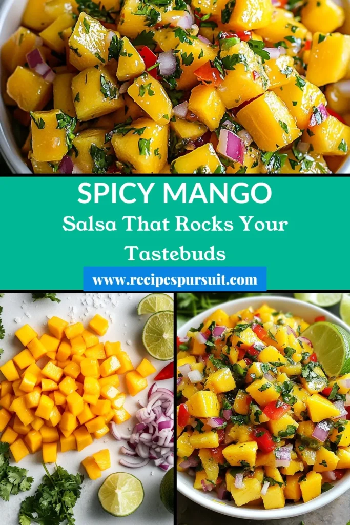 Spice up your gatherings with this delicious Mango Habanero Salsa recipe! This fresh salsa with habanero perfectly balances sweetness and heat, making it a tropical salsa recipe you'll love. With diced mango, cilantro, lime, and just the right amount of spice, it's ideal for tortilla chips or grilled dishes. Ready in just 45 minutes, this spicy mango salsa is a must-try! Save and enjoy! #MangoHabaneroSalsa #FreshSalsa #TropicalSalsa #CilantroLimeSalsa