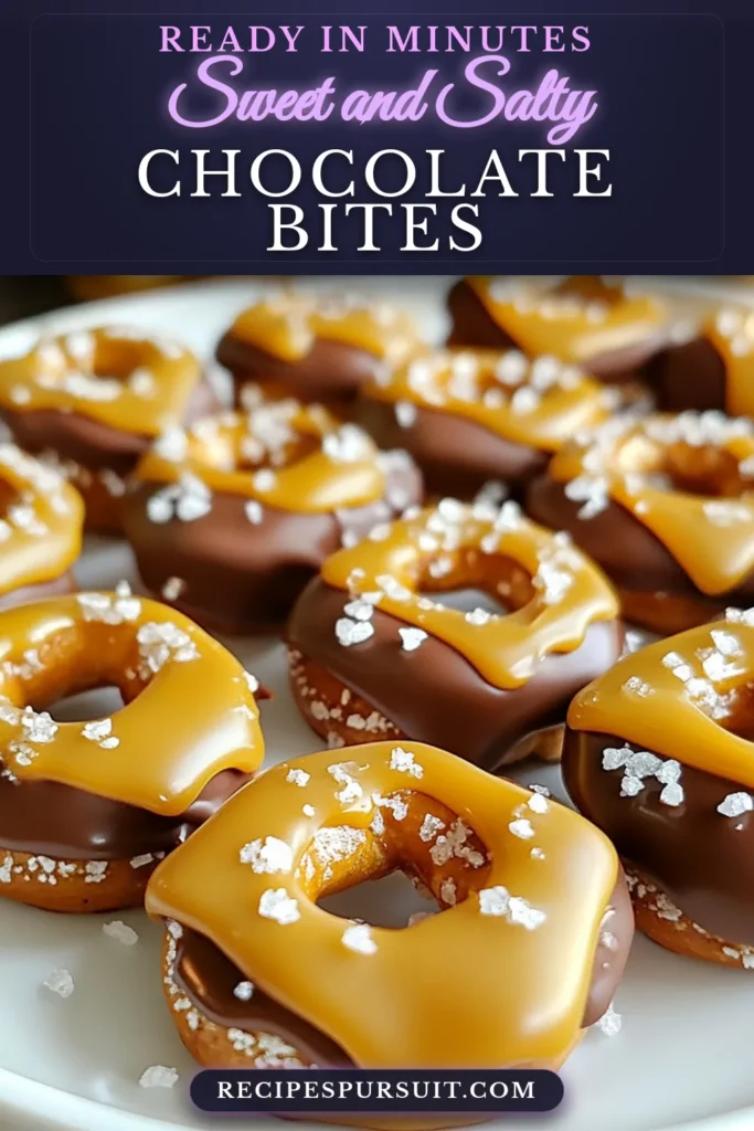 Indulge in the deliciousness of Chocolate Caramel Pretzel Bites! This easy dessert recipe combines sweet and salty flavors for the ultimate pretzel snack. Perfect as a treat for gatherings or a special snack at home, these chocolate covered pretzels are sure to impress. Learn how to make these simple caramel desserts that everyone will love. Save this recipe for your next sweet craving! #ChocolateCaramelPretzelBites #EasyDessertRecipes #PretzelSnacks #ChocolateCoveredPretzels