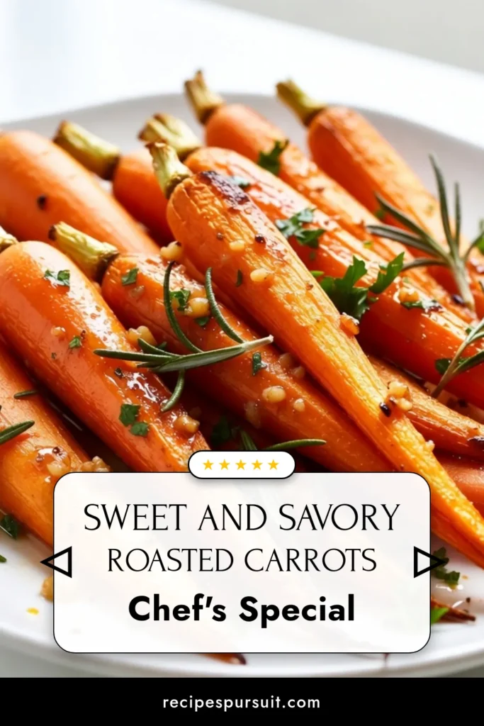 Looking for a delicious and easy vegetable side dish? Try this honey garlic roasted carrots recipe! These caramelized carrots with honey are perfect for any meal. With just a few simple ingredients, you'll have a healthy roasted carrots recipe that elevates your dining experience. Don&rsquo;t miss out on this flavorful dish&mdash;save this recipe and impress your family! #RoastedCarrots #HoneyGarlicCarrots #EasySideDish #HealthyRecipes