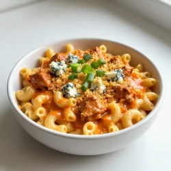 Buffalo Chicken Mac and Cheese Tasty Dinner Delight