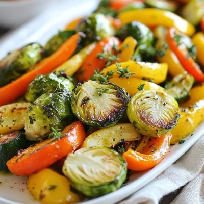 Garlic Herb Butter Roasted Vegetables Tasty Treat