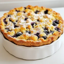 To make this tasty lemon blueberry crumb cake, gather these ingredients: - 2 cups all-purpose flour - 1 cup granulated sugar - 1/2 cup unsalted butter, softened - 2 large eggs - 1 cup buttermilk - 1 tablespoon lemon zest - 2 tablespoons lemon juice - 1 teaspoon vanilla extract - 1 tablespoon baking powder - 1/2 teaspoon baking soda - 1/4 teaspoon salt - 1 1/2 cups fresh blueberries The crumb topping adds a nice crunch. You will need: - 1/2 cup all-purpose flour - 1/2 cup brown sugar - 1/4 cup unsalted butter, melted - 1 teaspoon cinnamon When measuring flour, spoon it into the cup and level it off. Avoid packing it down. For sugar, scoop it directly from the bag and level it too. Use a liquid measuring cup for buttermilk to ensure accuracy. For lemon zest, use a microplane to get fine shavings without the bitter white pith. Always check your ingredients for freshness. Fresh blueberries work best but frozen can work in a pinch. {{ingredient_image_1}} Start by preheating your oven to 350&deg;F (175&deg;C). This ensures your cake bakes evenly. Next, grease and flour a 9x13-inch baking pan. This step helps the cake come out easily. In a large mixing bowl, cream together the softened butter and granulated sugar. Mix until it is light and fluffy. This might take a few minutes. Now, add the eggs one at a time. Beat well after each egg. Then, mix in the vanilla extract, lemon zest, and lemon juice. In a separate bowl, whisk together the flour, baking powder, baking soda, and salt. Gradually add this dry mix to the wet ingredients. Alternate with the buttermilk. Mix until just combined. Be careful not to overmix. Finally, gently fold in the blueberries. Take your time to avoid breaking the berries. In a small bowl, combine the flour, brown sugar, melted butter, and cinnamon. Mix until the mixture is crumbly. This will create a nice, sweet topping for your cake. Set it aside for now. Pour the cake batter into the prepared baking pan. Spread it evenly with a spatula. Now, sprinkle the crumb topping generously over the batter. This will give you a delicious crunch on top. Place the pan in the oven and bake for 35-40 minutes. Check for doneness by inserting a toothpick into the center. If it comes out clean, your cake is ready! Once baked, let the cake cool in the pan for about 15 minutes. Then, transfer it to a wire rack to cool completely before serving. Enjoy your lemon blueberry crumb cake! To get the best texture, use room-temperature ingredients. This helps the batter mix well. Cream the butter and sugar until fluffy. This step adds air and lightness. Don&rsquo;t overmix the batter after adding the flour. Mix just until combined. This keeps the cake tender. You can swap buttermilk with regular milk. Just add a teaspoon of vinegar. For lemon zest, you can use lime zest for a twist. If you want a dairy-free option, use plant-based butter. You can also use coconut oil in place of butter. Serve this cake warm or at room temperature. Cut it into squares for a neat look. Dust with powdered sugar for a pretty finish. Add a dollop of whipped cream for extra creaminess. Fresh blueberries on top add a pop of color. Enjoy it as a breakfast treat or an afternoon snack! Pro Tips Use Fresh Blueberries: Fresh blueberries offer the best flavor and texture for this cake. If using frozen, ensure they are lightly coated in flour to prevent them from sinking in the batter. Don't Overmix the Batter: To achieve a tender crumb, mix the batter until just combined. Overmixing can lead to a dense cake. Check for Doneness: Ovens can vary in temperature; check your cake a few minutes before the suggested baking time by inserting a toothpick in the center. It should come out clean or with a few moist crumbs. Cool Completely Before Serving: Allow the cake to cool completely on a wire rack to set the crumb. This helps in achieving a better texture and flavor. {{image_2}} You can switch up the fruit in this cake. Instead of blueberries, try raspberries. They add a nice tartness. You can also use strawberries or blackberries. Each fruit brings its own flavor. Just keep the same amount as blueberries. This way, your cake stays moist and delicious. To make a vegan version, swap eggs with flaxseed meal. Mix one tablespoon of flaxseed with three tablespoons of water. Let it sit until it thickens. Replace buttermilk with almond milk and vinegar. This mix works great and keeps the cake moist. Use coconut oil instead of butter for a rich taste. For a gluten-free cake, use a gluten-free flour blend. Make sure it has xanthan gum to help with texture. You can find gluten-free options at most stores. The taste stays yummy, even without gluten. This way, everyone can enjoy a slice. To keep your Lemon Blueberry Crumb Cake fresh, place it in an airtight container. This helps maintain its moistness. You can also cover it tightly with plastic wrap. Store it at room temperature for up to three days. If you want to keep it longer, refrigeration is a good option. Just remember, the cake may dry out a bit in the fridge. Freezing this cake is simple and effective. First, let the cake cool completely. Then, cut it into squares for easy serving later. Wrap each piece in plastic wrap, then place them in a freezer-safe bag. Make sure to remove as much air as possible. The cake can last up to three months in the freezer. When you're ready to eat, just thaw it at room temperature or microwave it for a quick warm-up. Lemon Blueberry Crumb Cake tastes best within the first few days. If stored properly at room temperature, it stays fresh for about three days. In the fridge, it can last up to a week. If frozen, enjoy it within three months for the best flavor and texture. Always check for signs of spoilage before eating any leftovers. Yes, you can use frozen blueberries! They work well in this cake. Just be careful when mixing them in. Frozen blueberries can burst more easily. This may turn your batter a little blue, but it will still taste great. If you use frozen blueberries, do not thaw them before adding. This keeps them from getting mushy. If you don&rsquo;t have buttermilk, don&rsquo;t worry! You can make your own. Mix one cup of milk with one tablespoon of vinegar or lemon juice. Let it sit for five minutes. This will make a good buttermilk substitute. You can also use plain yogurt or sour cream. Just thin them with a bit of milk. To check if the cake is done, use a toothpick. Insert it into the center of the cake. If it comes out clean, the cake is ready. If it has wet batter on it, leave the cake in the oven for a few more minutes. Keep checking every few minutes until it is done. The top should be golden brown and firm to the touch. This blog post covered key elements to make a delicious lemon blueberry cake. We explored ingredient lists, measurements, and easy steps to create the batter and crumb topping. I shared tips for perfect texture and tasty servings. Variations, like vegan and gluten-free options, cater to different diets. Lastly, I provided storage tips for freshness. Baking can be simple and fun. I hope you feel ready to try this cake at home! Enjoy every bite.