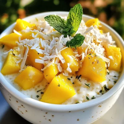Mango Coconut Overnight Oats Tasty and Simple Recipe
